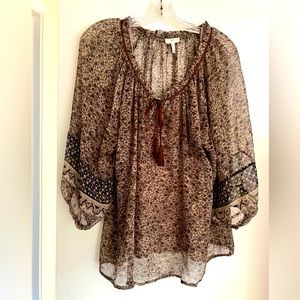 Silk blouse with camisole